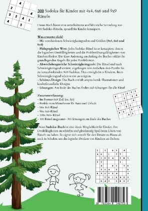 Sudoku Kids- 300 Sudoku für Kinder ab 6-8 Jahren