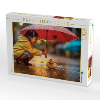 CALVENDO Puzzle Regentanz der Freundschaft | 1000 Teile Lege-Größe 64x48cm Foto-Puzzle für glückliche Stunden