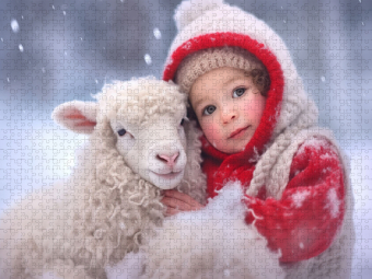 CALVENDO Puzzle Winterwärme | 2000 Teile Lege-Größe 90x67cm Foto-Puzzle für glückliche Stunden
