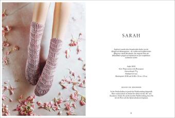 Florale Scandi-Socken stricken