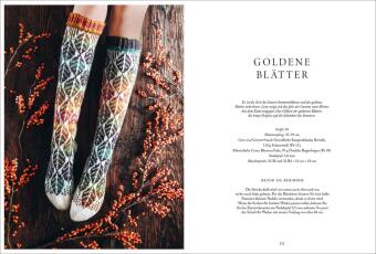 Florale Scandi-Socken stricken