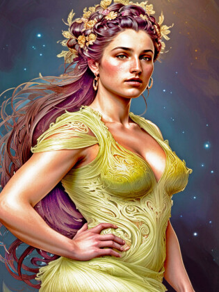 CALVENDO Puzzle Yolandas neues Kleid ist dem Herbstwind nachempfunden. | 1000 Teile Lege-Größe 64x48cm Foto-Puzzle für glückliche Stunden
