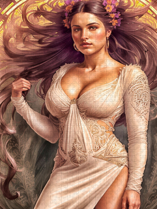 CALVENDO Puzzle Yolandas neues Kleid ist eine Tunika neu in der Premiumausführung. | 1000 Teile Lege-Größe 64x48cm Foto-Puzzle für glückliche Stunden