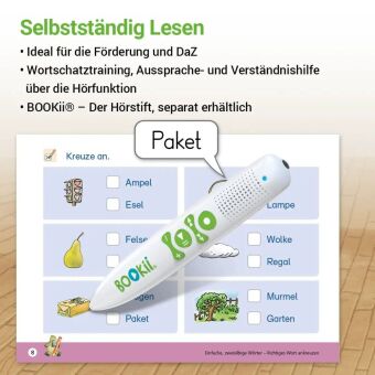Lesen mit Rico Schnabel, Heft 2: Von der Silbe zum Wort - silbierte Ausgabe, für BOOKii®