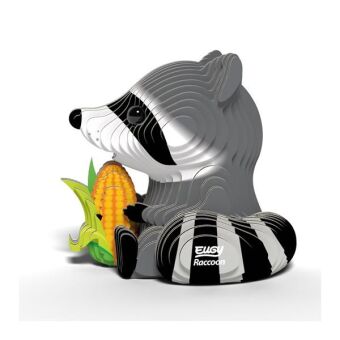 EUGY 3D Bastelset Waschbär 