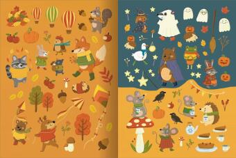 Erstes Stickern - Im Herbst