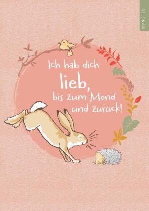 myNOTES Papeterie: Weißt du eigentlich, wie lieb ich dich hab? Notizbuch A4