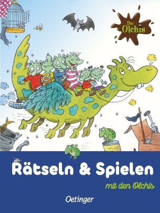 Die Olchis. Puzzle im Buch. Feuerstuhl. 300 Teile, Format 48 x 24 cm