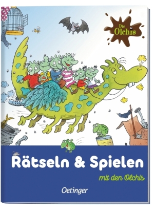 Die Olchis. Puzzle im Buch. Feuerstuhl. 300 Teile, Format 48 x 24 cm
