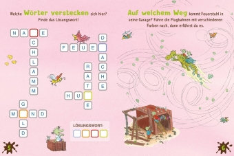Die Olchis. Puzzle im Buch. Feuerstuhl. 300 Teile, Format 48 x 24 cm
