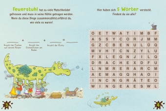 Die Olchis. Puzzle im Buch. Feuerstuhl. 300 Teile, Format 48 x 24 cm