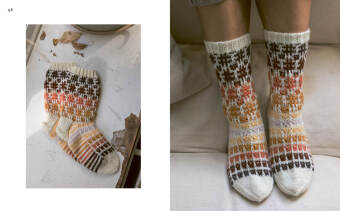 Kuschelsocken aus Wollresten