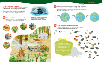 WAS IST WAS Junior Mitmach-Heft Dinosaurier und Tiere der Urzeit