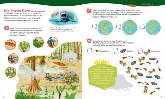 WAS IST WAS Junior Mitmach-Heft Dinosaurier und Tiere der Urzeit