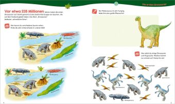 WAS IST WAS Junior Mitmach-Heft Dinosaurier und Tiere der Urzeit
