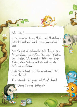 Basteln & Spielen mit Die kleine Spinne Widerlich - Für kleine Künstler