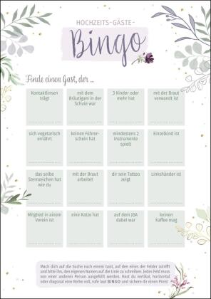 Hochzeits-Gäste-Bingo