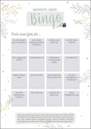 Hochzeits-Gäste-Bingo