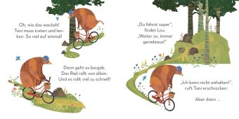 Toni & Lou. Toni lernt Rad fahren