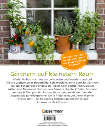 Gärtnern auf der Fensterbank. Gemüse, Salate, Kräuter & Co.