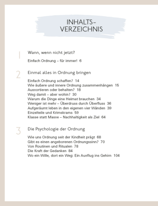 Ordnung für immer
