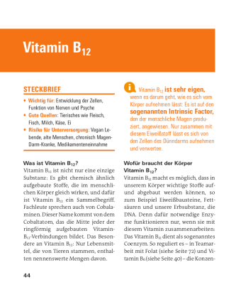 Vitamine, Mineralstoffe, Spurenelemente