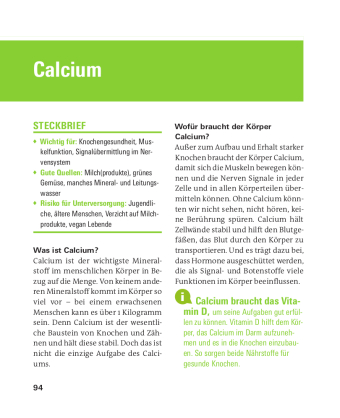 Vitamine, Mineralstoffe, Spurenelemente