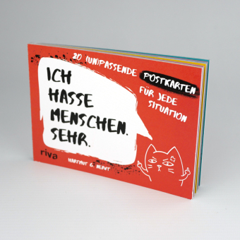 Ich hasse Menschen. Sehr. - 20 (un)passende Postkarten für jede Situation