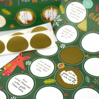 Weil du einzigartig bist - Der Rubbel-Adventskalender für Mädchen