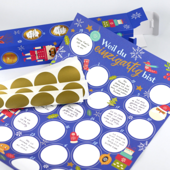 Weil du einzigartig bist - Der Rubbel-Adventskalender für Jungs