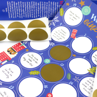 Weil du einzigartig bist - Der Rubbel-Adventskalender für Jungs