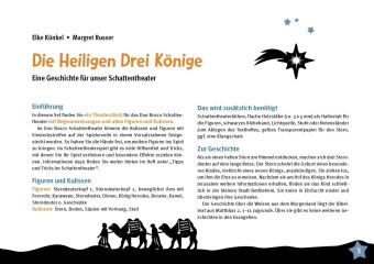 Die Heiligen Drei Könige. Eine Geschichte für unser Schattentheater, m. 1 Beilage