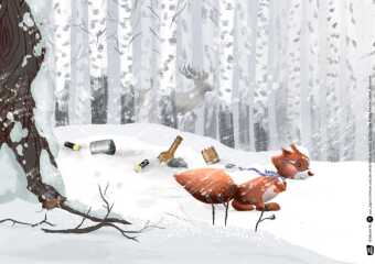 Egon Eichhorn und der wilde Müll im Wald. Kamishibai Bildkartenset, m. 1 Beilage