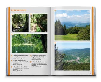 KOMPASS Wanderführer Thüringer Wald mit Rennsteigtouren, 55 Touren mit Extra-Tourenkarte