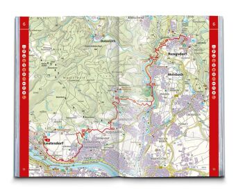 KOMPASS Wanderführer Rheinsteig RheinBurgenWeg, 34 Etappen mit Extra-Tourenkarte