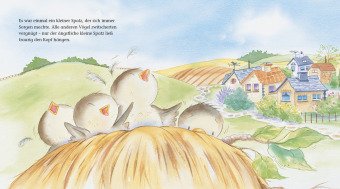 Der ängstliche kleine Spatz