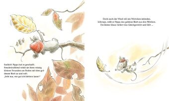 Die kleine Maus und das goldene Blatt