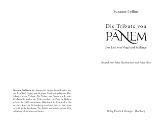 Die Tribute von Panem X. Das Lied von Vogel und Schlange