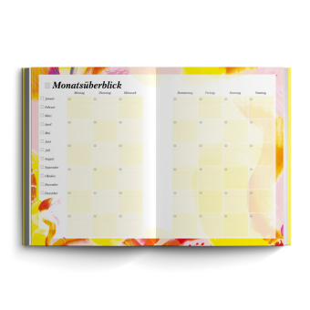 Terminplaner 2024/2025: Der ideale Terminkalender ohne Datum mit stabilem Hardcover. Organizer, Buchplaner aus der Art.Collection von Stay Inspired