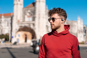 CREATIVE Outlier GO TWS Open-Ear-Kopfhörer, Bluetooth 5.4, blau