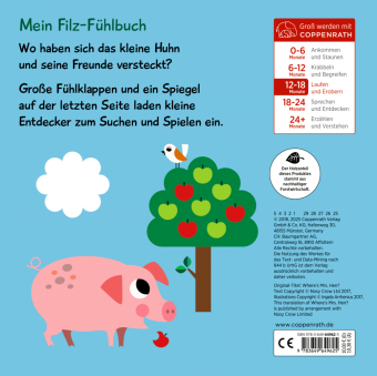 Mein Filz-Fühlbuch: Kuckuck, kleines Huhn! 
