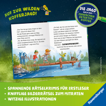 Die Jagd nach dem magischen Detektivkoffer, Band 8 - Ein Hai im Badesee