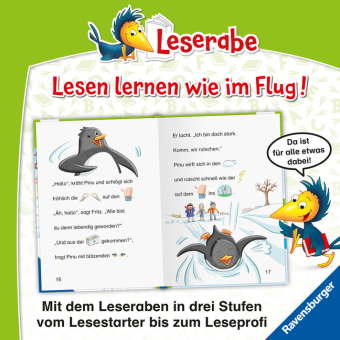 Leserabe Vor-Lesestufe - Pinguin Pinu taut auf