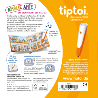 tiptoi® Bildergeschichten über den Umgang mit Gefühlen - Amélie Amie und die Sache mit der Vielfalt