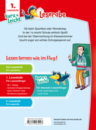Leserabe 1. Lesestufe Kurz und leicht - Schulgeschichten
