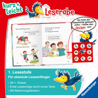 Leserabe 1. Lesestufe Kurz und leicht - Schulgeschichten