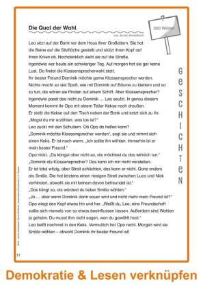 Lesetandems Demokratie 3./4. Klasse