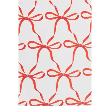 Geschenkpapier Schleifen, Classic Rot, FSC MIX