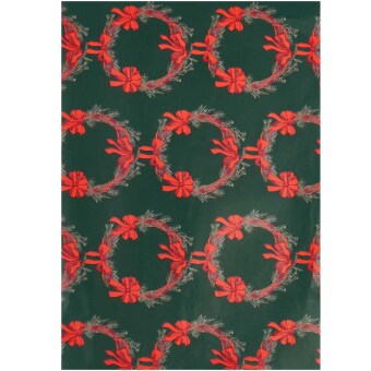 Geschenkpapier Schleifen, Kränze, FSC MIX