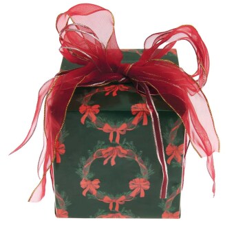 Geschenkpapier Schleifen, Kränze, FSC MIX
